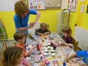 Malování na dřevěné magnetky